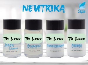 Kit de Amenidades para Hotel 30 ml Personalizadas | Jabón Líquido, Shampoo, Acondicionador y Crema Corporal – Caja con 400 Piezas