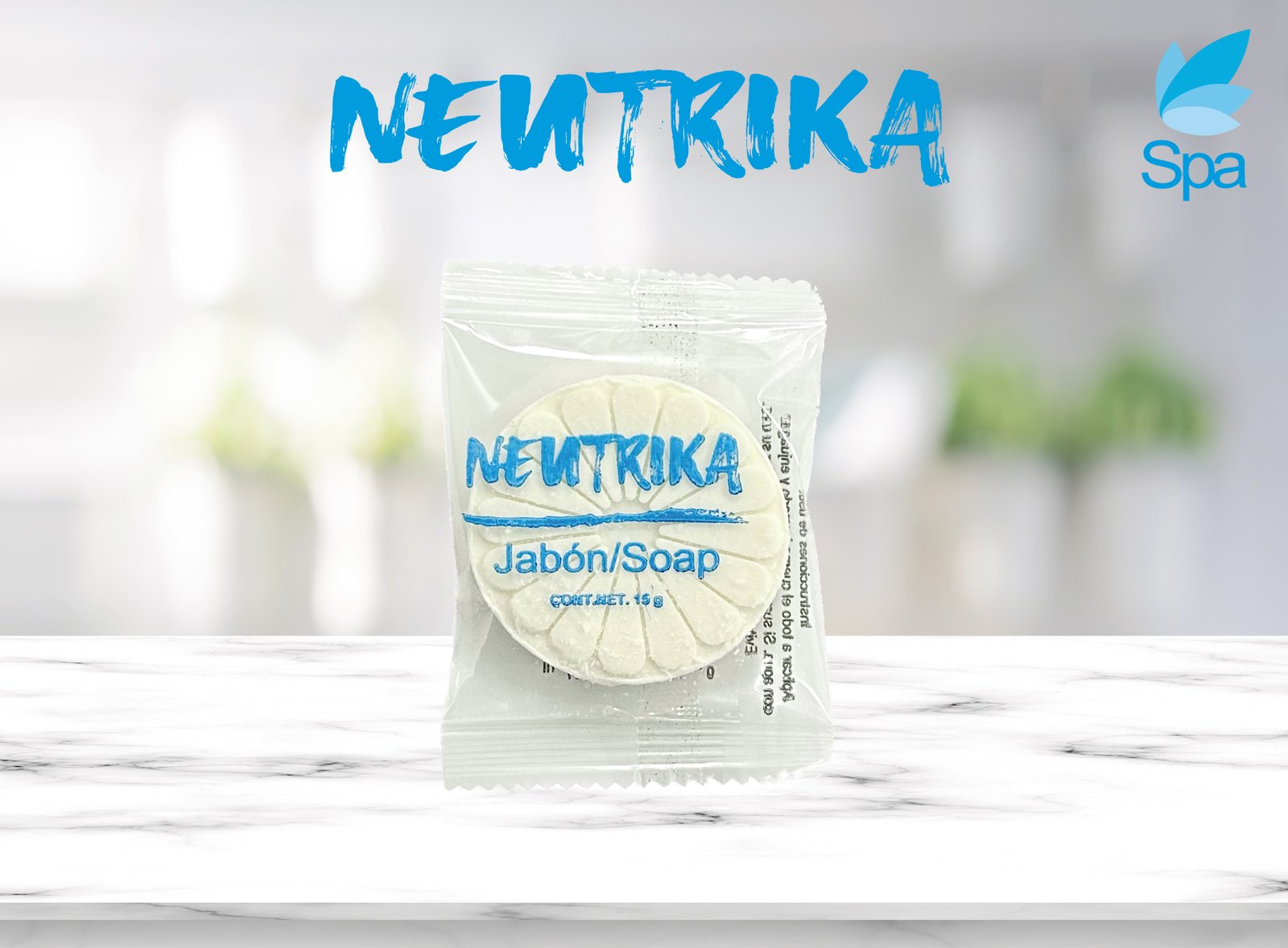 Jabón para Hotel 15 g – Caja con 100 Piezas | Amenidades Hoteleras con pH Balanceado, Sin Parabenos ni Pigmentos