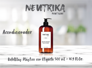 Botellas ambar para Acondicionador 500ml - 1 pza.