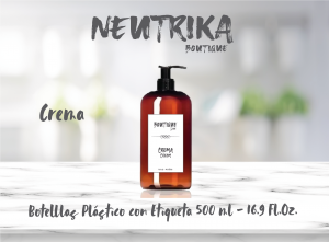 Botellas ambar para Crema 500ml - 1 pza.