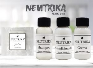 Kit de Amenidades Black para Hotel – Jabón 30 g, Shampoo, Acondicionador y Crema 30 ml | Caja con 400 Piezas