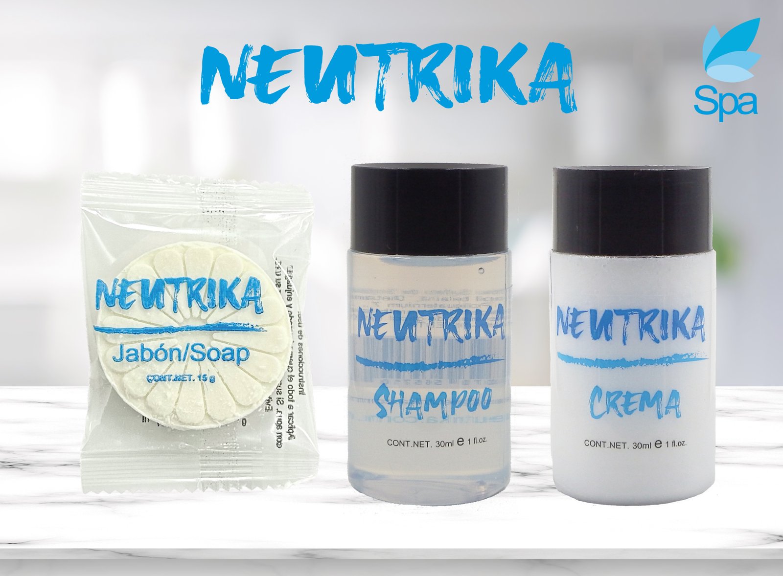 Kit de Amenidades para Airbnb y Hoteles – Jabón, Shampoo y Crema 30 ml | Caja con 300 Piezas