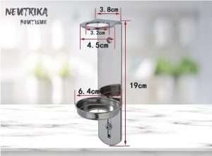 Soporte cromado para botellas de 250ml - 1 Pza.
