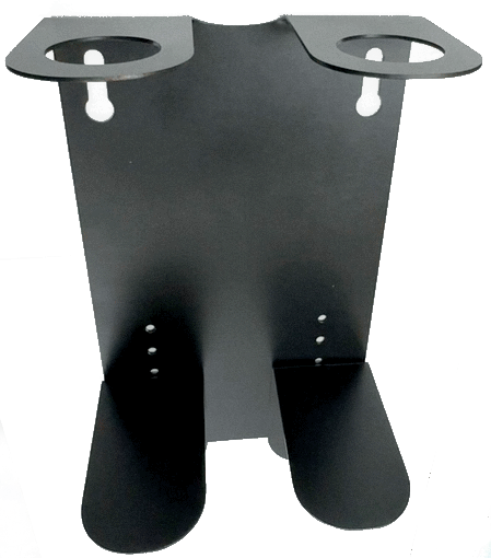 Soporte Doble Negro para Botellas de 250 a 500 ml | Dispensador de Pared para Shampoo y Jabón – 1 Pieza. - Imagen 3