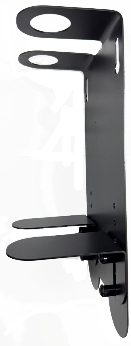 Soporte Doble Negro para Botellas de 250 a 500 ml | Dispensador de Pared para Shampoo y Jabón – 1 Pieza. - Imagen 4