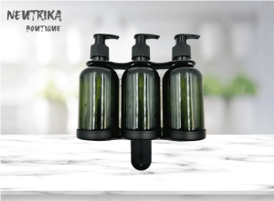 Soporte Tripe para botellas NEGRO con botellas - 1 Pza.
